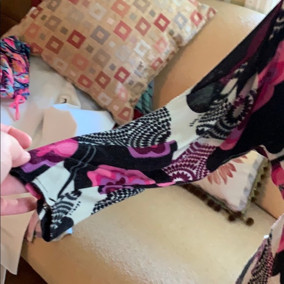 T-Bags Deep V Neck Mini Dress. Size Small. - Picture 3 of 11